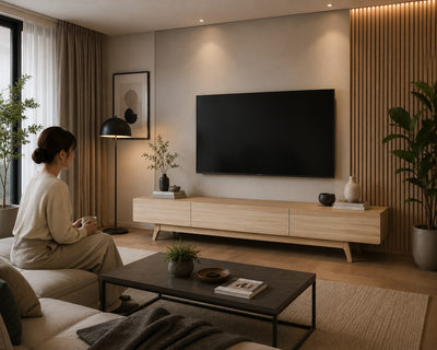 桧無垢材の手作りテレビ台 ミラノ T20 引出し3杯 幅200cm - 詳細写真2