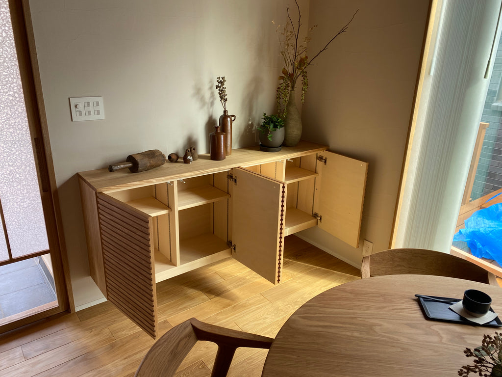 ナチュラルデザインの造作収納家具_2